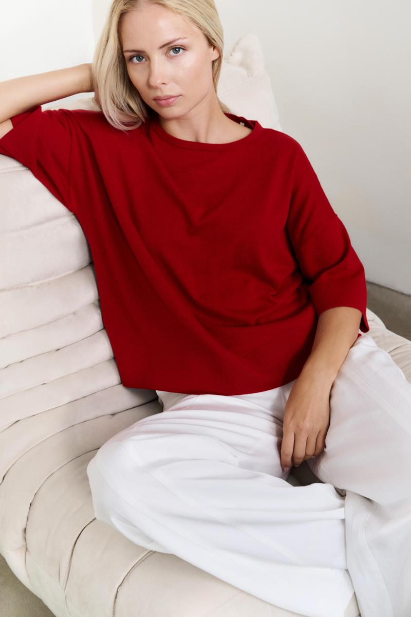 YAYA Trui 01-000454-507 Rood 1