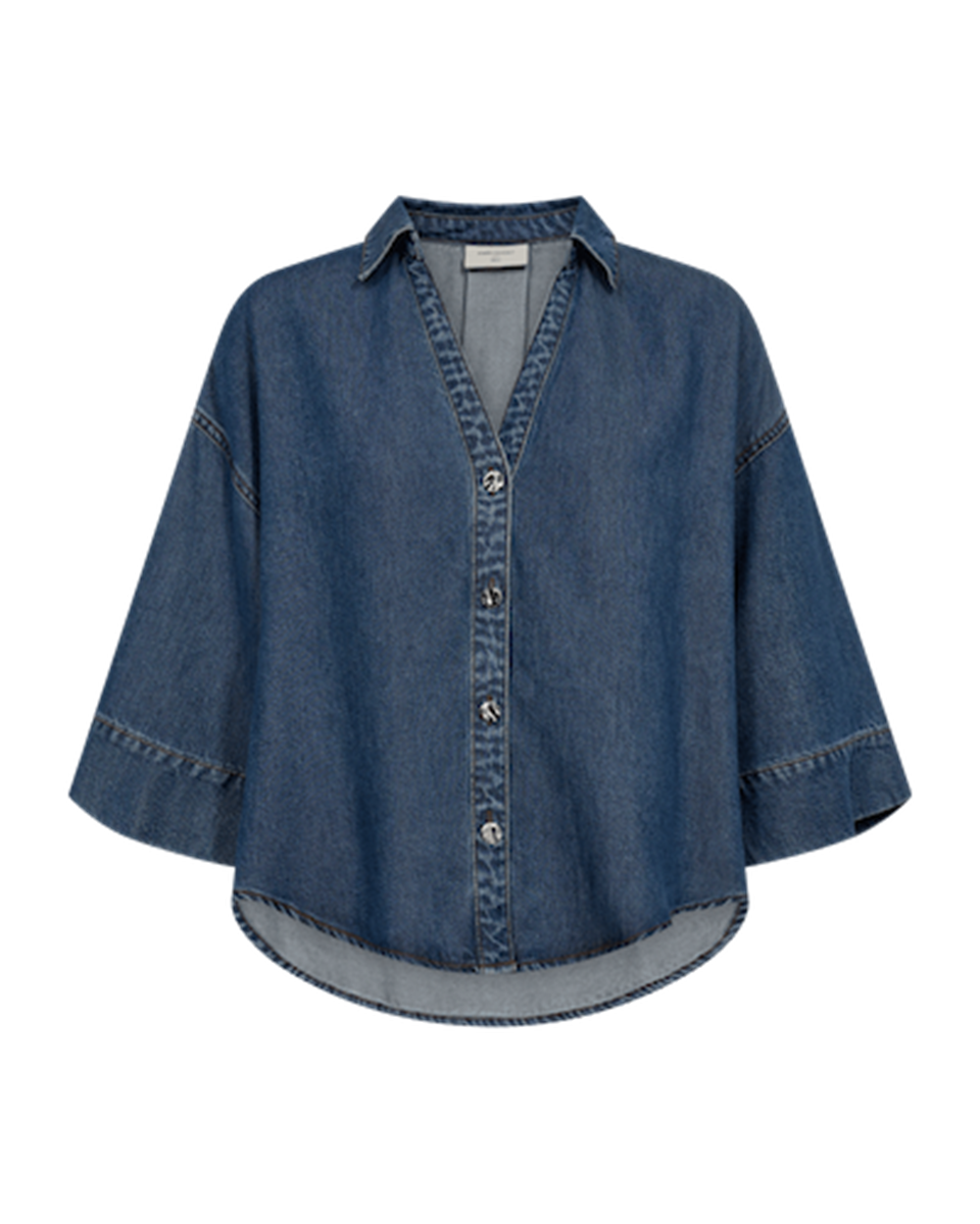 Freequent Blouse Milo Blauw 1