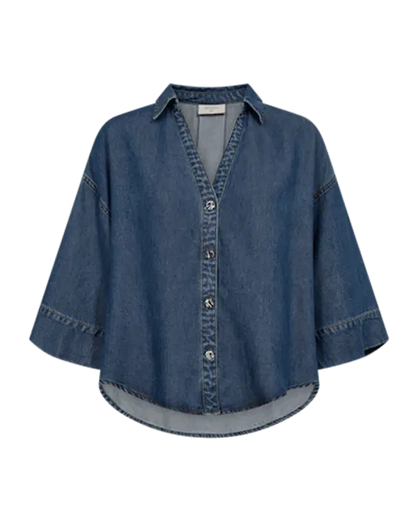 Freequent Blouse Milo Blauw 1