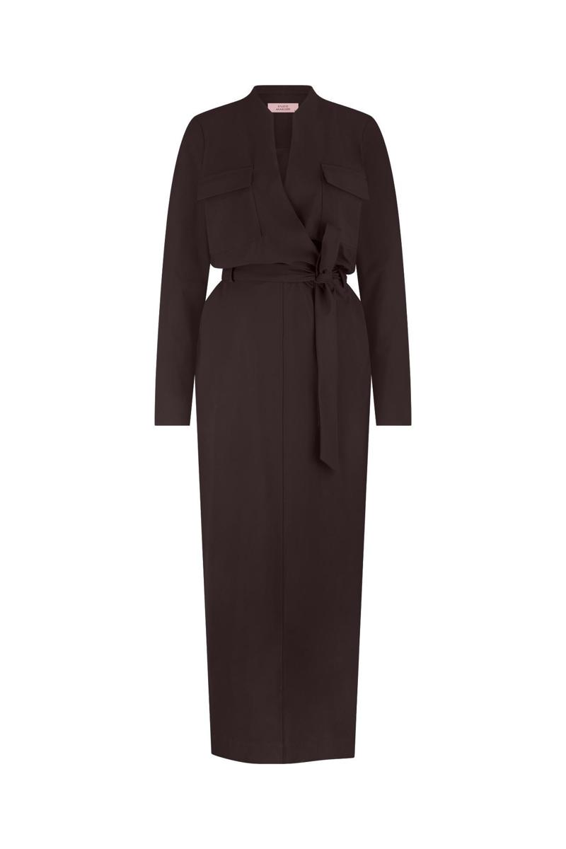 Studio Anneloes Jurk Jette cargo dress Bruin 2