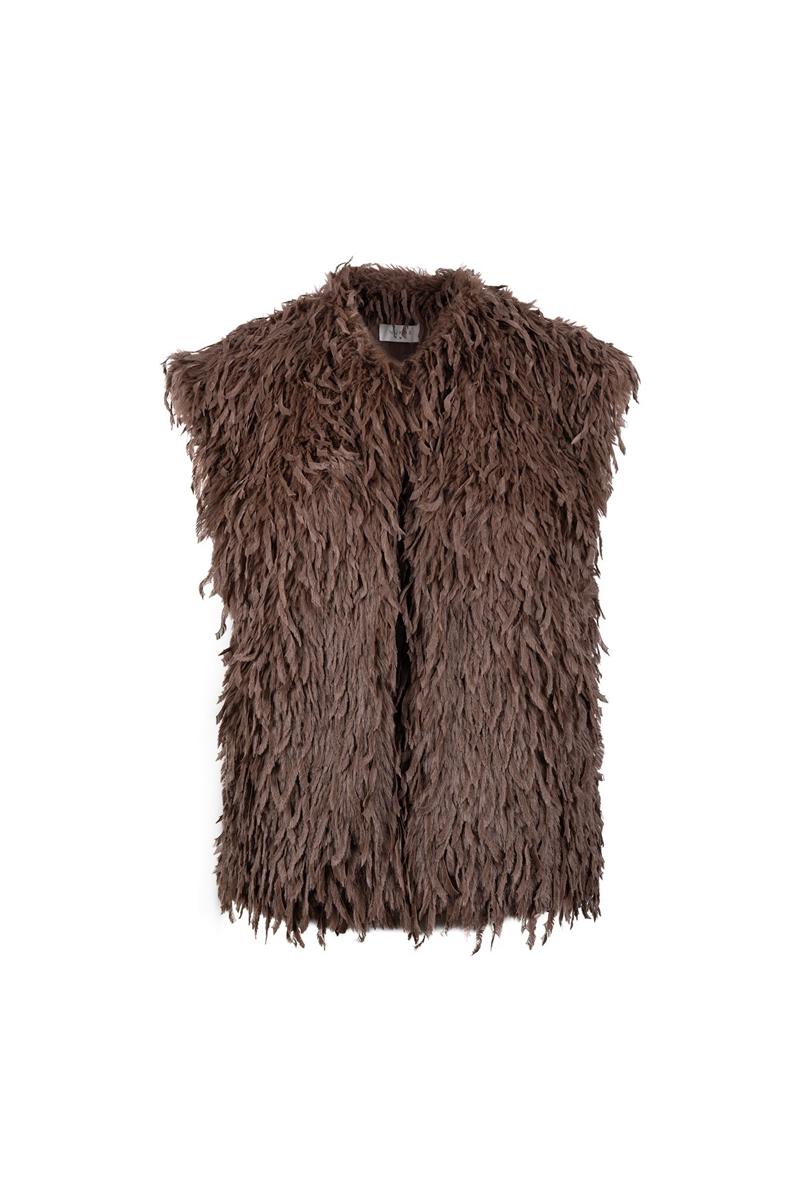 NUKUS Gilet NKF08026 Taupe 1