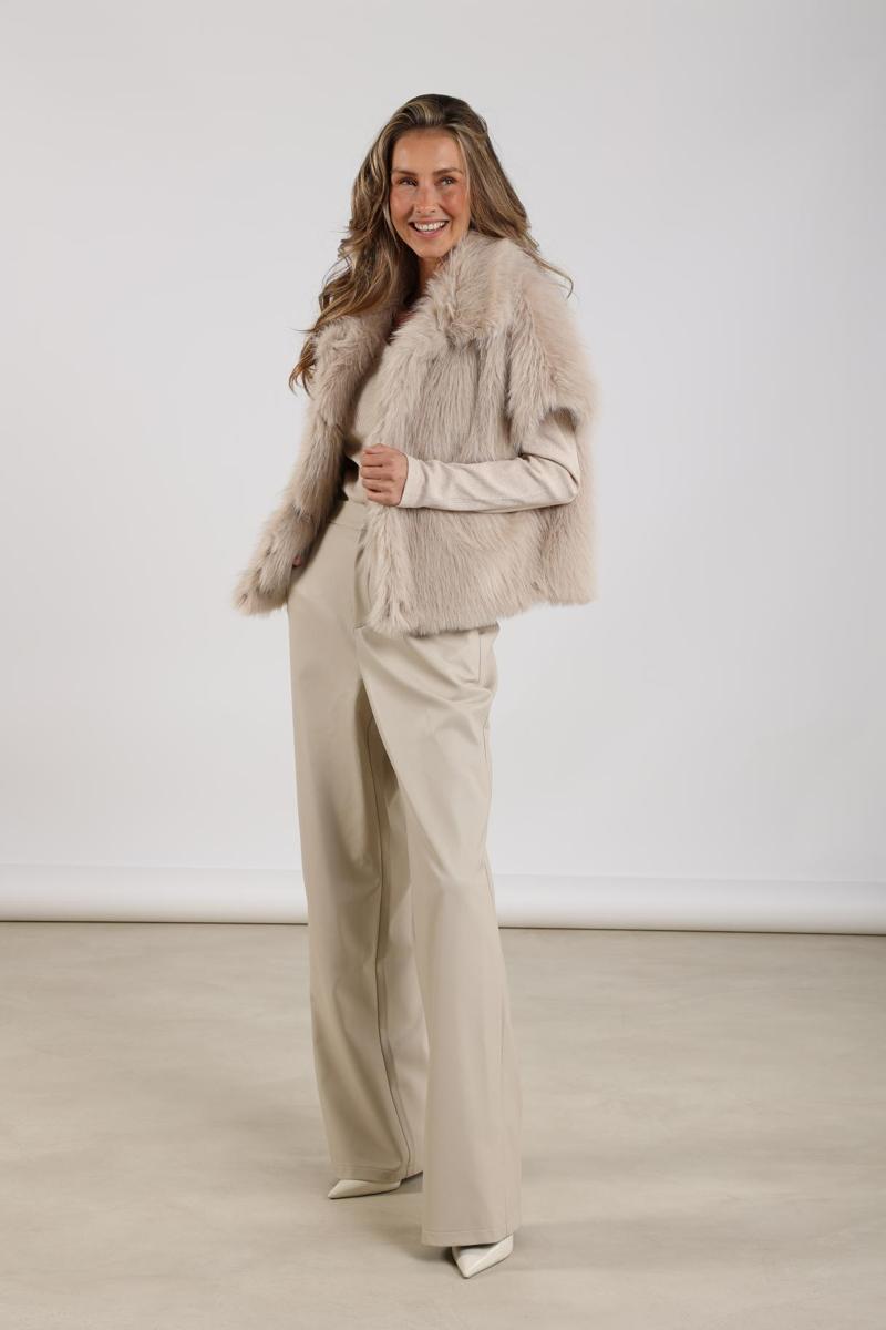 NUKUS Pantalon Fenna Beige 5