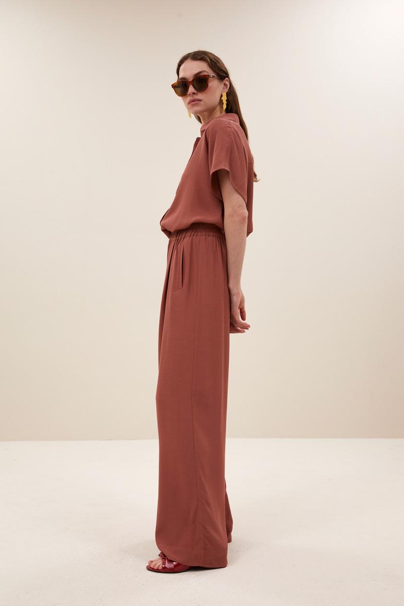 By-Bar Pantalon Benji Viscose Pan Rood 6