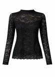 Freebird T-Shirt Talina Jer-Lace-N Zwart 2