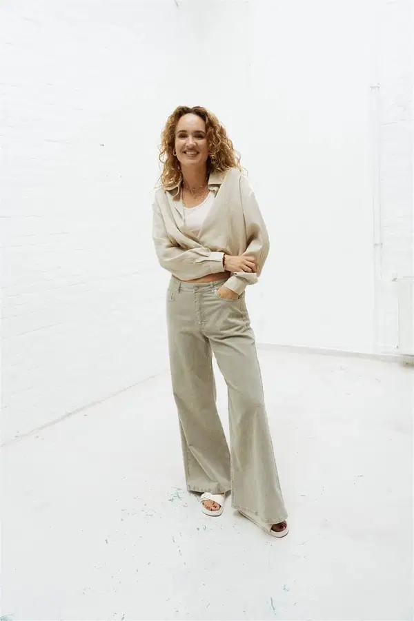 Aimée the Label Blouse Doris Beige 1