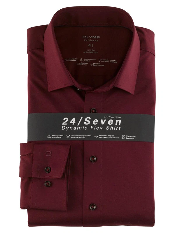 Olymp Overhemd 120264 Rood 1