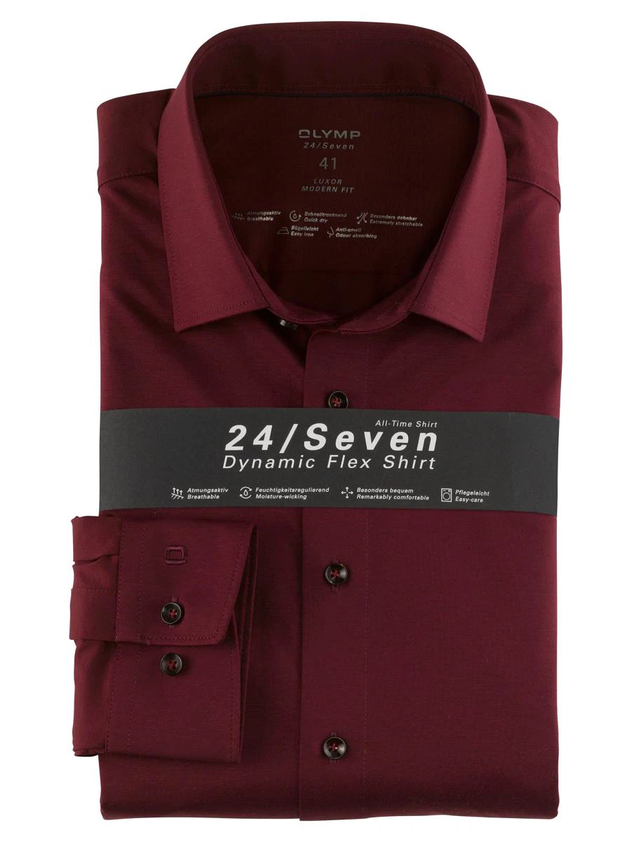 Olymp Overhemd 120264 Rood 1