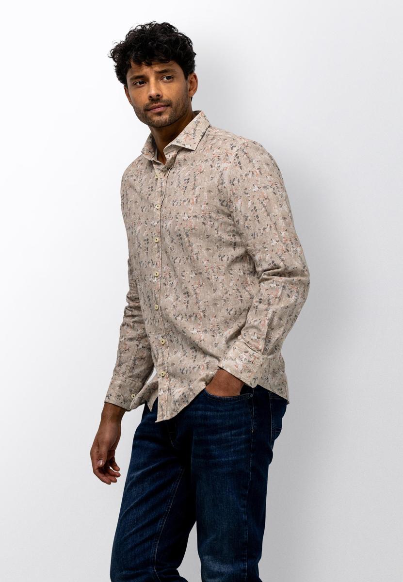 State of Art Overhemd 214-16148 Beige 1