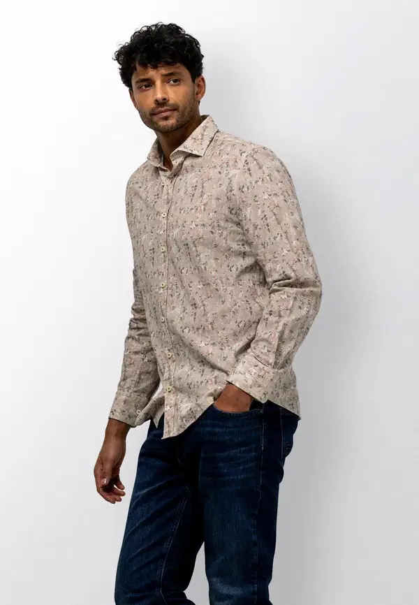 State of Art Overhemd 214-16148 Beige 1