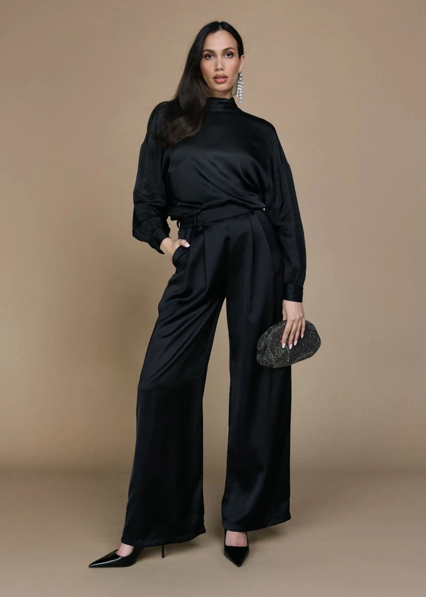 Freebird Blouse Teresa Wv-Heavy-V Zwart 1