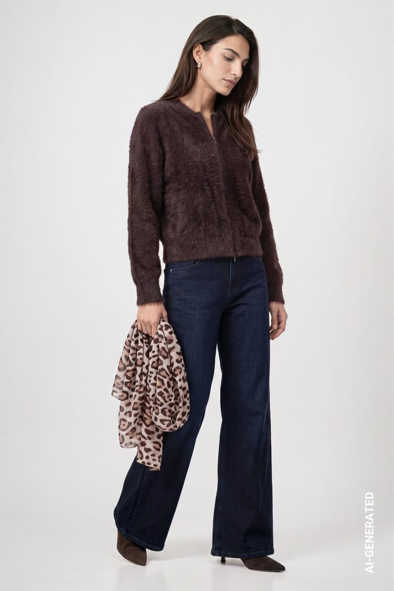 Monari Sjaal 810056 Bruin 6