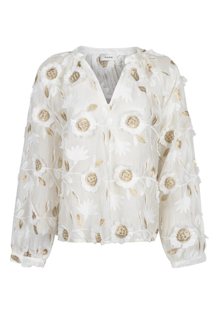 Aaiko Blouse ALANZA 3D TEN 518 Off-White 1