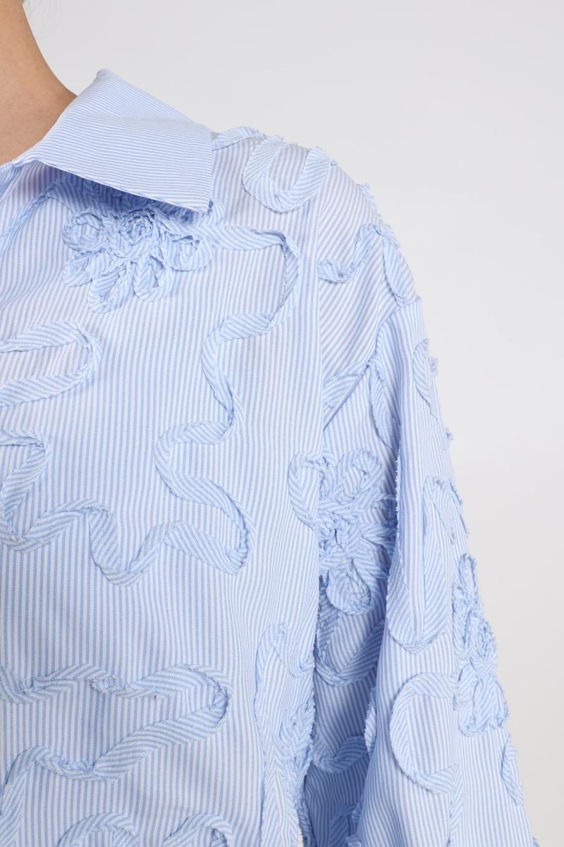 NUKUS Blouse Newport Blauw 5