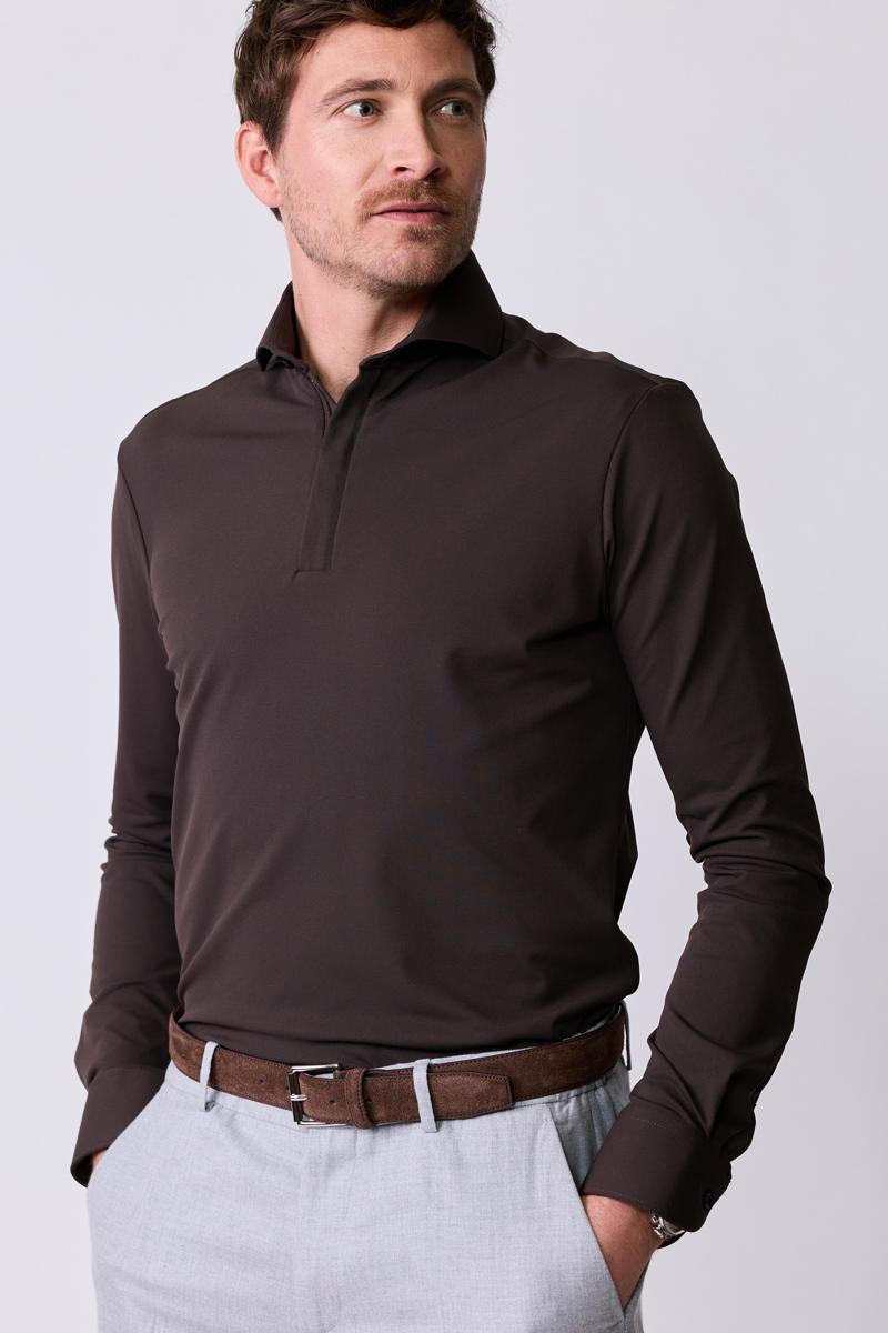 John Miller Overhemd 5142678 Bruin 5