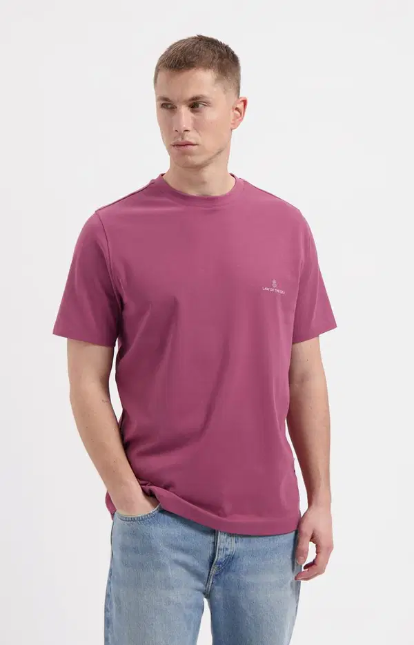 Law of the Sea T-Shirt Logo Roze 1