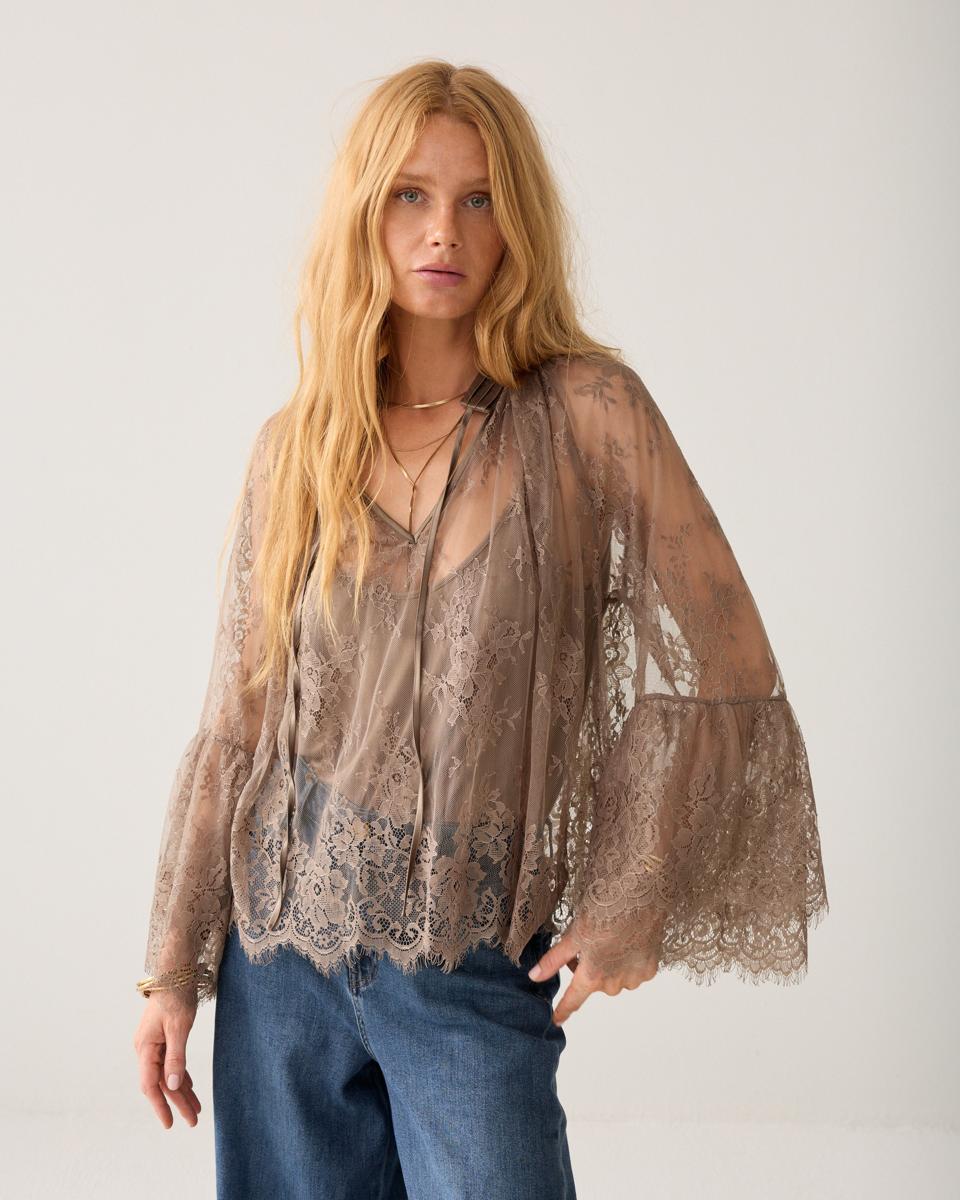 Summum Blouse 2s3510-12517 Taupe 1