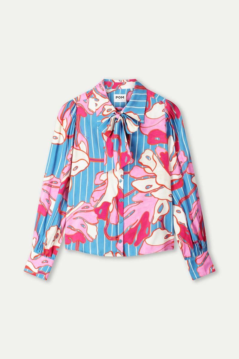 POM Amsterdam Blouse SP9500 Blauw 2