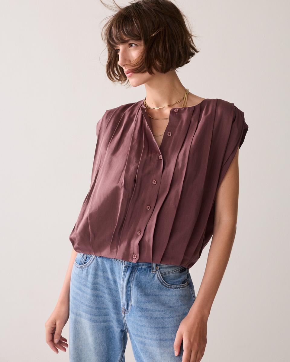 Summum Blouse 2s3483-12370 Paars 3