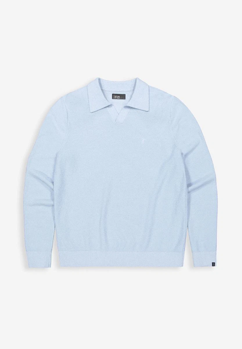 Butcher of Blue Trui Boucle Blauw 3
