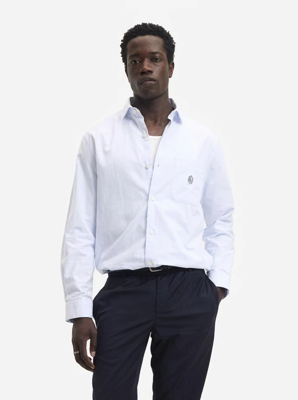 The GoodPeople Overhemd Soy Blauw 1