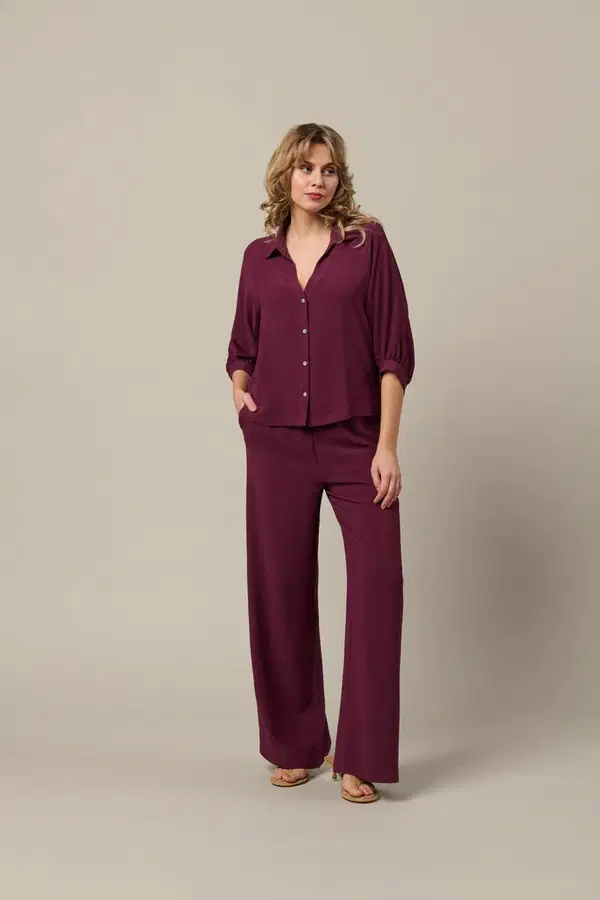 &Co Woman Pantalon Julie Paars 1