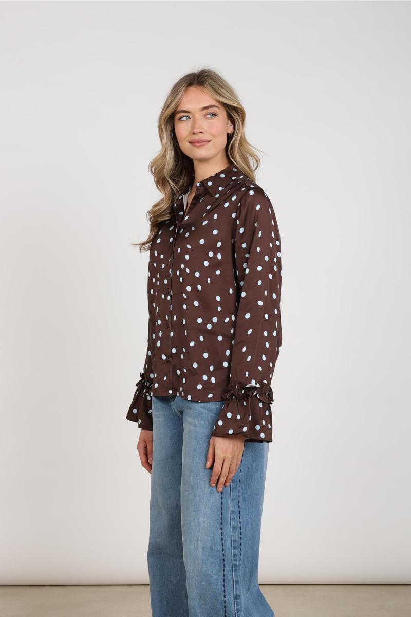 NUKUS Blouse NKF02159 Bruin 5
