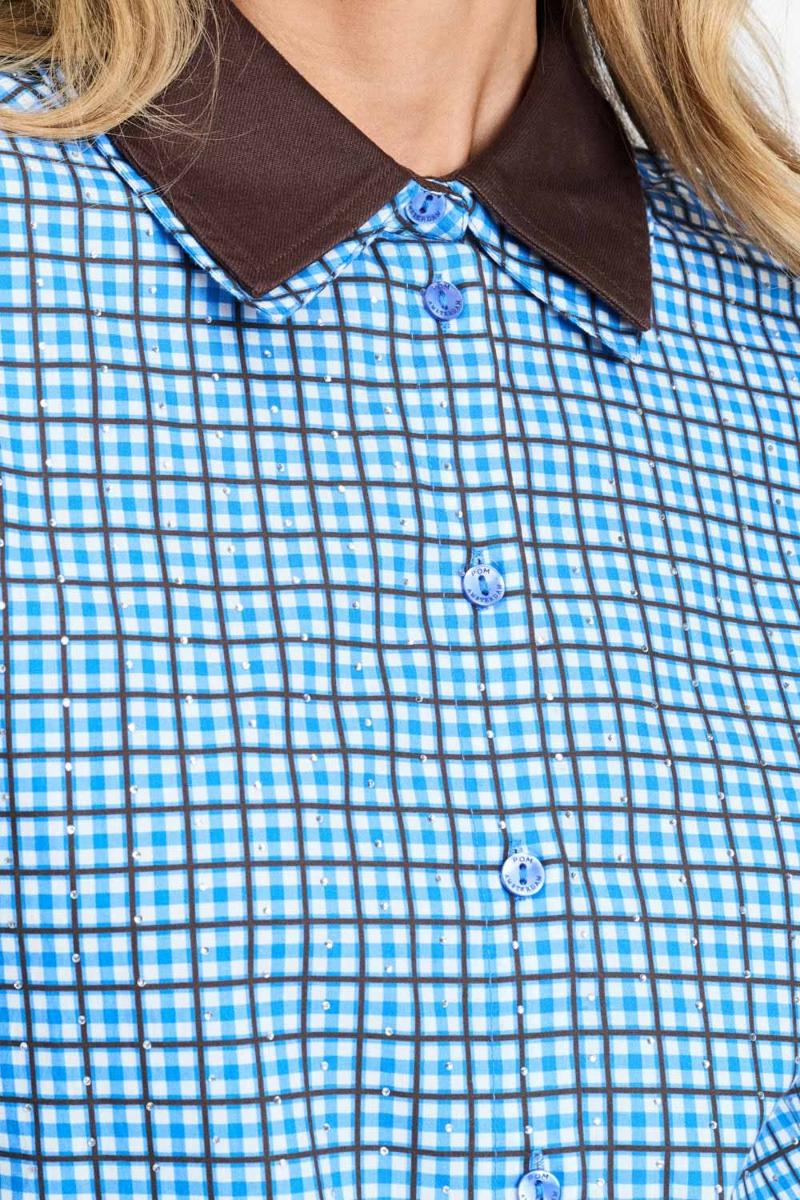 POM Amsterdam Blouse SP9709 Blauw 4