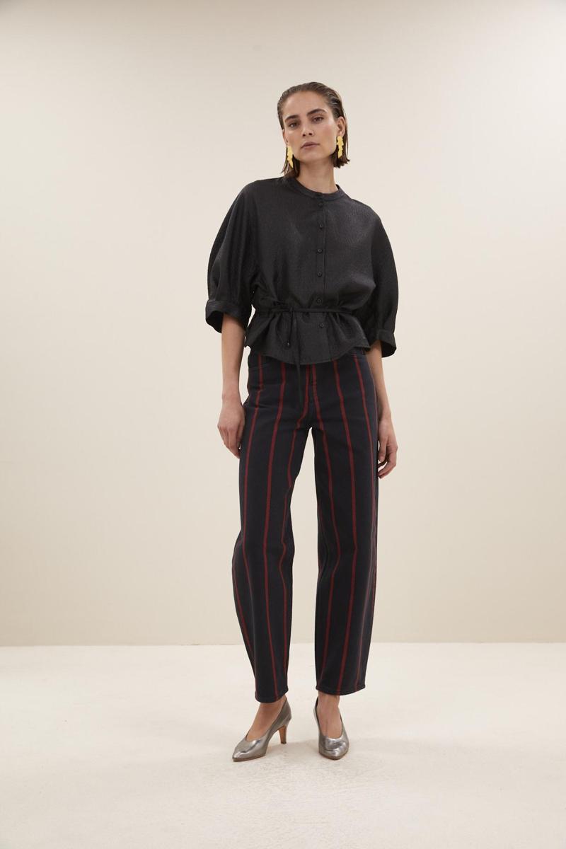 By-Bar Blouse Christi Bubble Bl Zwart 2