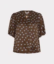 EsQualo Blouse W26.10702 Bruin 2