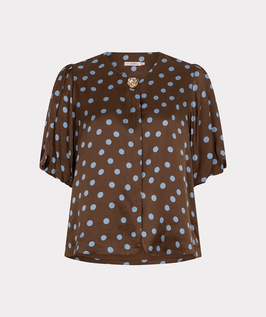 EsQualo Blouse W26.10702 Bruin 2