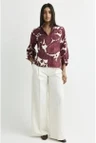 Xandres Blouse Hulen Roze 1