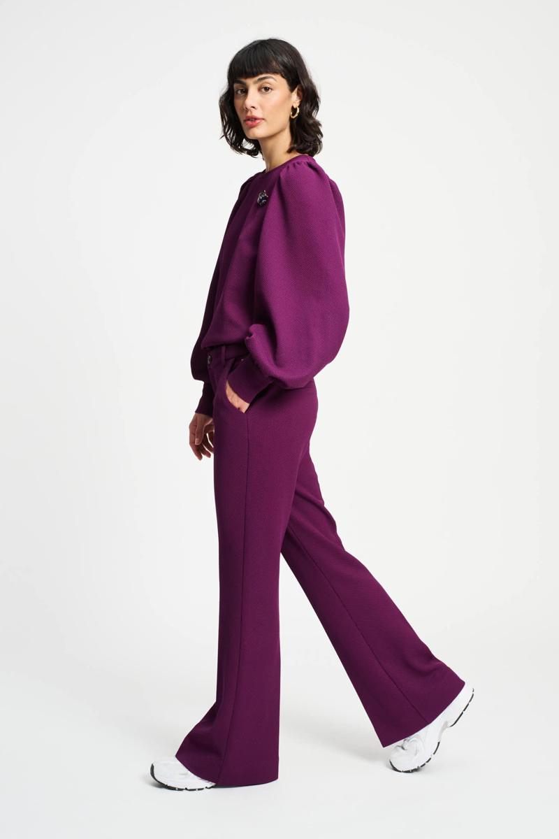 POM Amsterdam Pantalon Lara Plum Paars 4