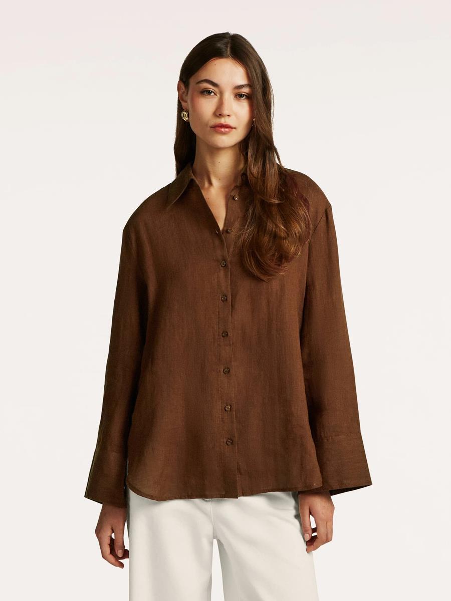 Beaumont Collectie Blouse Gwenny Bruin 1