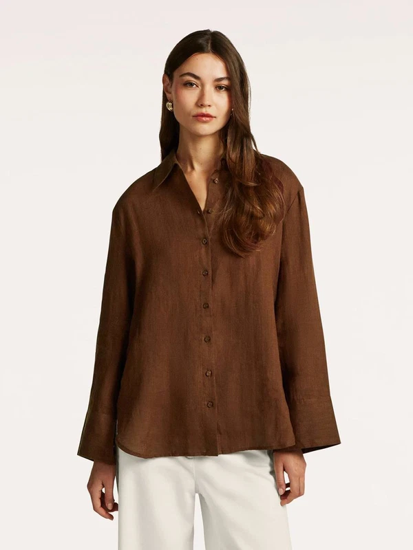 Beaumont Collectie Blouse Gwenny Bruin 1