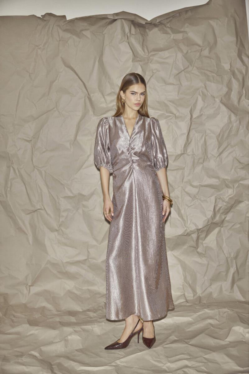 Co'Couture Jurk Ringo Taupe 2