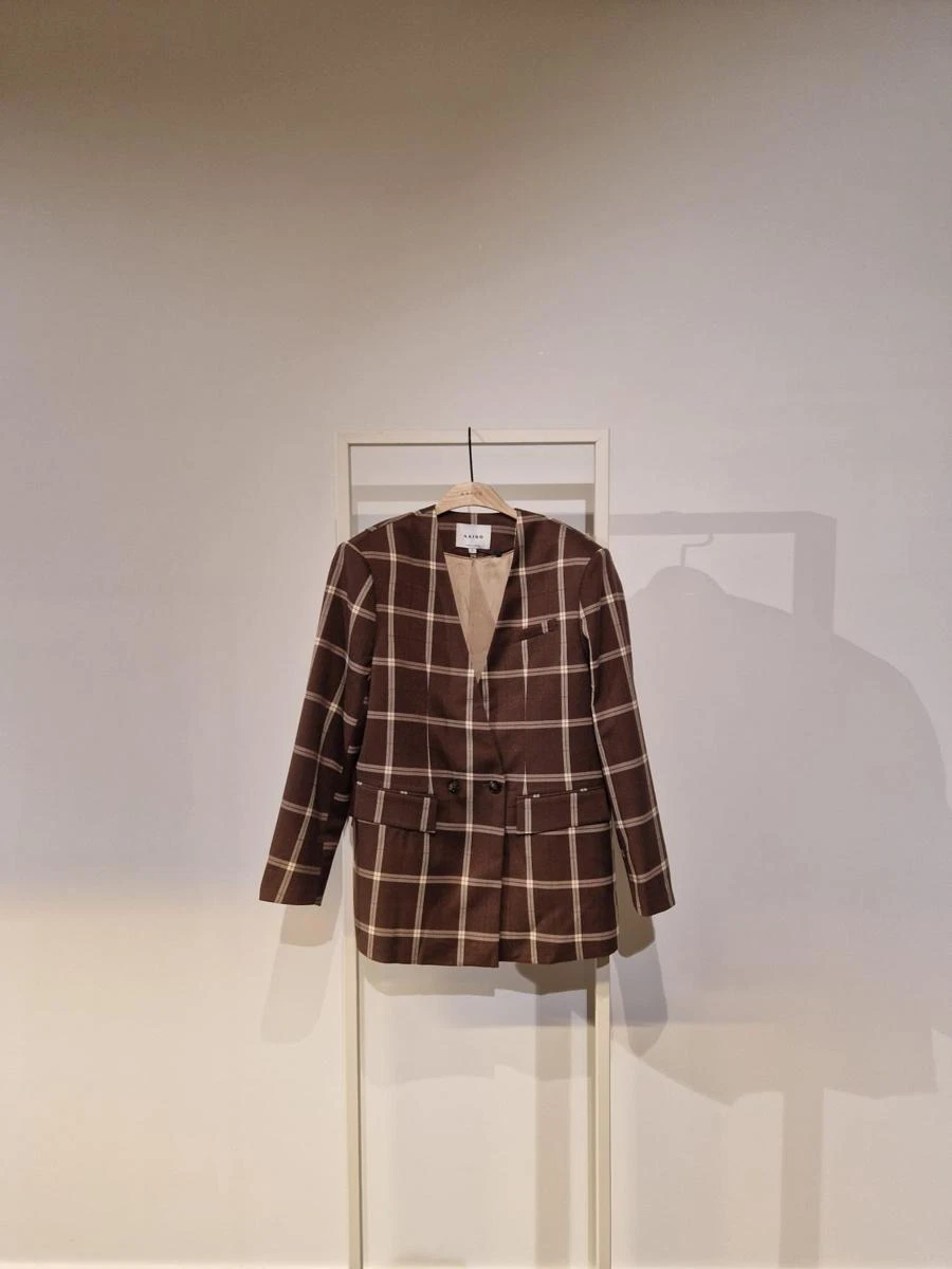 Aaiko Blazer LURAY CHECK VIS 5 Bruin 1