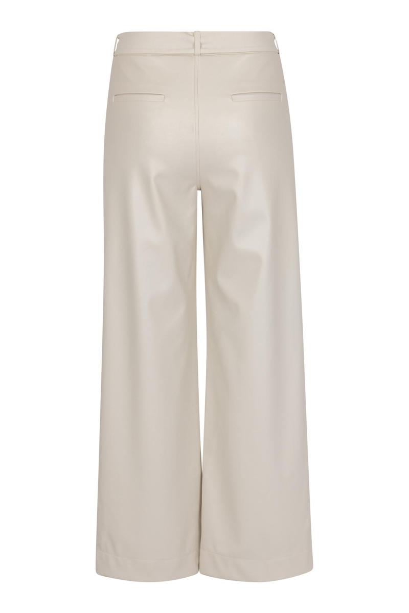 Studio Anneloes Pantalon Lexie Faux Leather Off-White 3