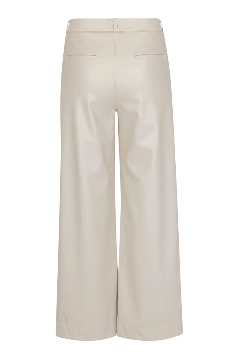 Studio Anneloes Pantalon Lexie Faux Leather Off-White 3