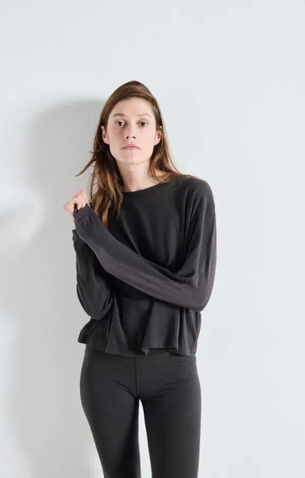 American Vintage Longsleeve Ypawood Grijs 1