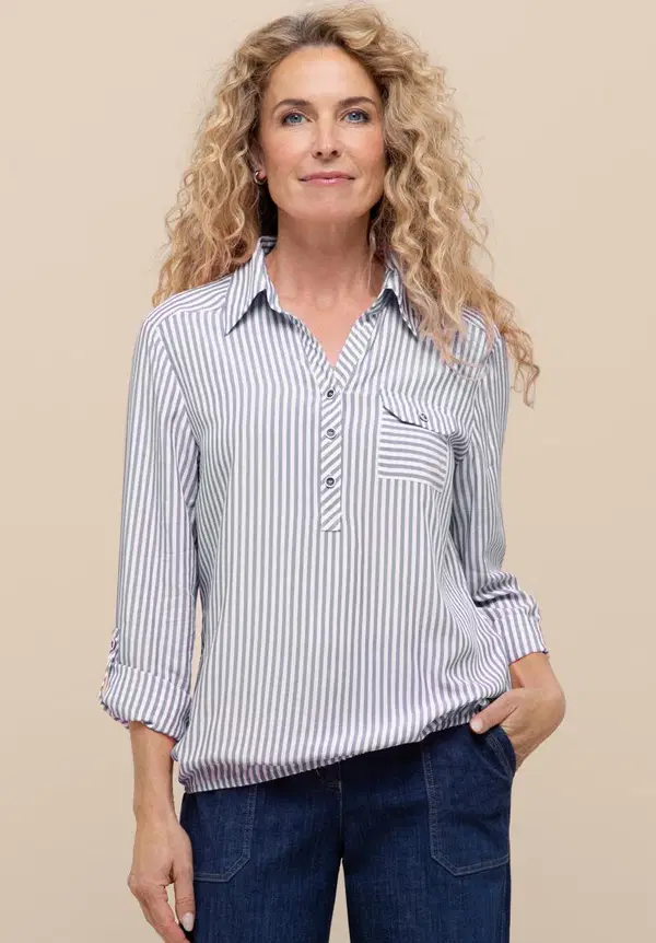 Bianca Blouse Anina Blauw 1
