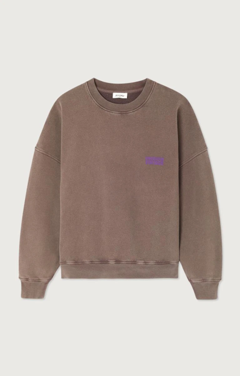 American Vintage Sweater PLI03CH26 Bruin 1
