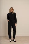Studio Anneloes Pantalon Marlise barrel tr Zwart 6