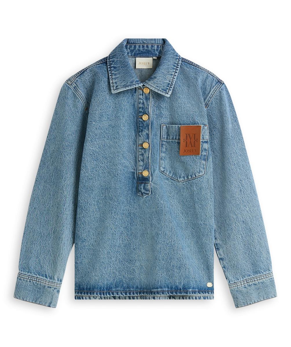 Josh V Blouse JV-2607-0114 Blauw 4