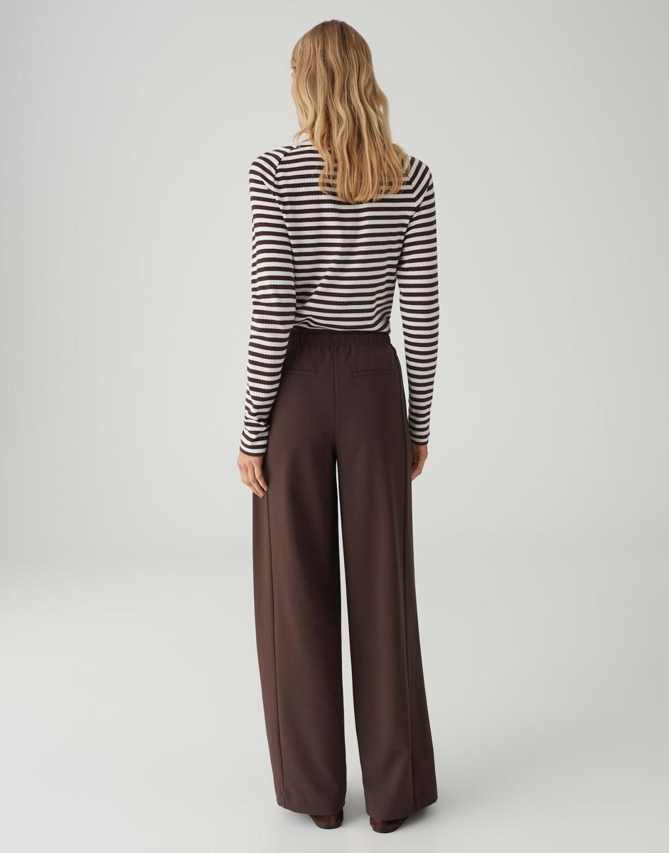 OPUS Pantalon Melane Flow Bruin 3