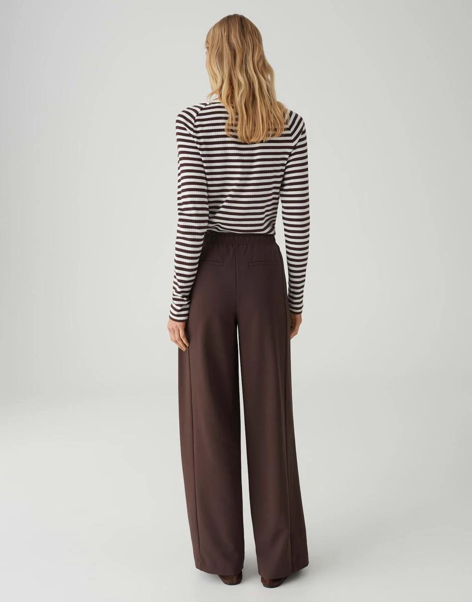 OPUS Pantalon Melane Flow Bruin 3