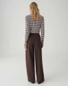OPUS Pantalon Melane Flow Bruin 3