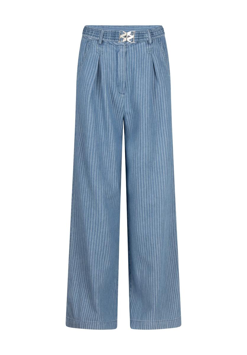 Aaiko Pantalon LOTTY STRIPE CO 5 Blauw 1