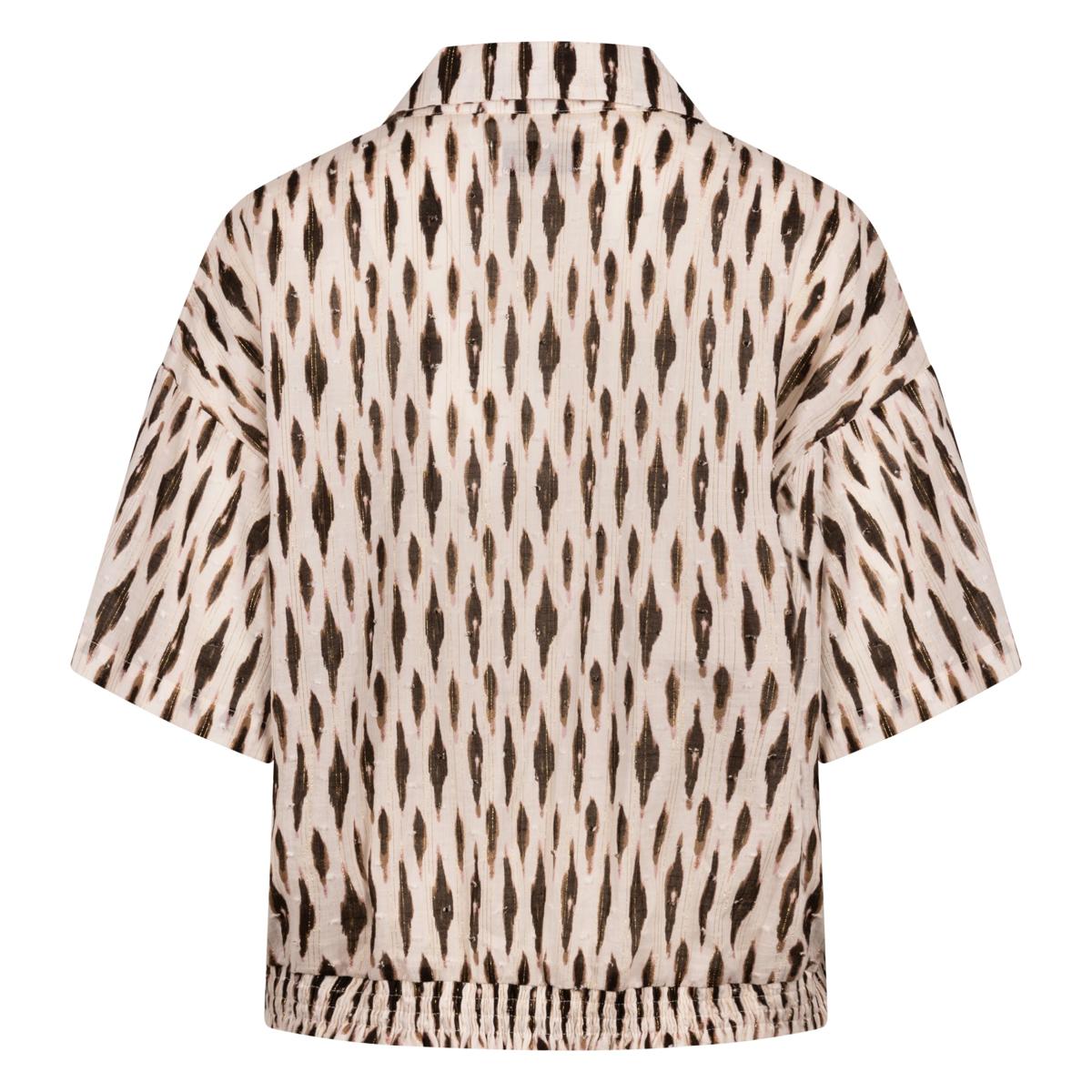 NUKUS Blouse Britt Taupe 4