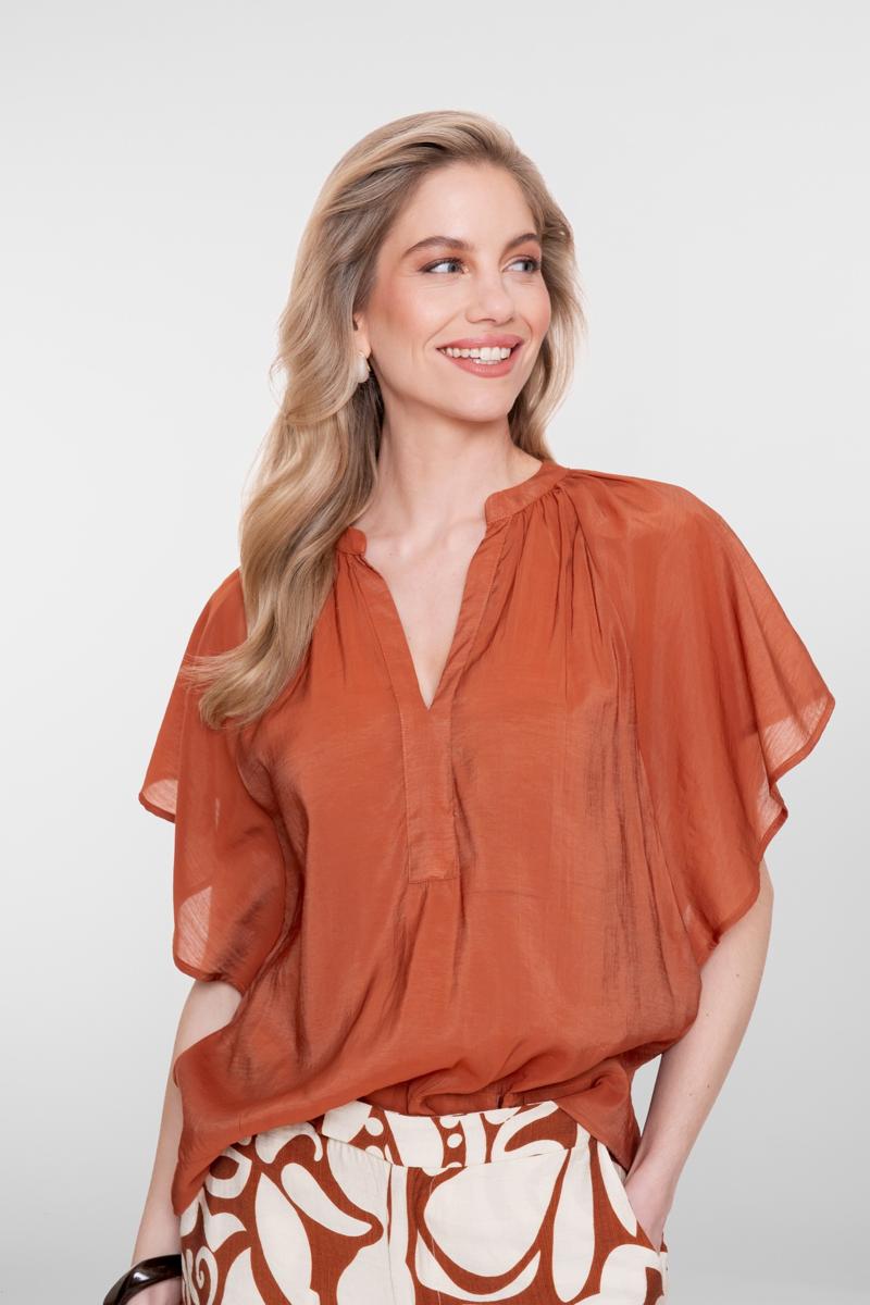 Geisha Blouse 63345-45 Bruin 5