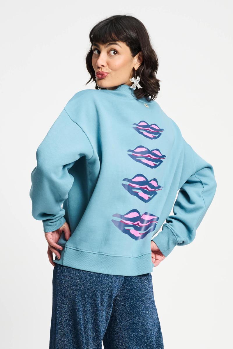 POM Amsterdam Sweater SP9357 Blauw 3
